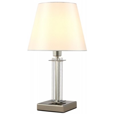 Интерьерная настольная лампа NICOLAS LG1 NICKEL/WHITE