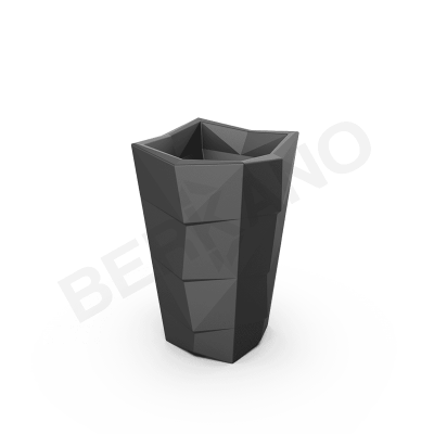 Кашпо Agava 85 Coal Black