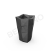 Кашпо Agava 85 Coal Black Кашпо Agava 85 Coal Black