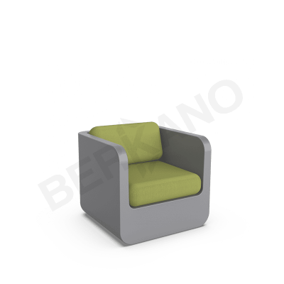 Кресло Grace с подушками Graphite / Green
