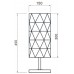 Интерьерная настольная лампа Asterope linear 346003