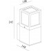 Настенный светильник уличный Facado 731059