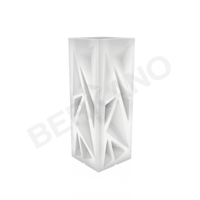 Кашпо Icelandic Vertical DB Snow White Light