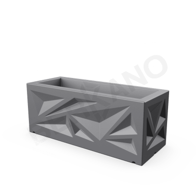Кашпо Icelandic Horizontal DB Graphite