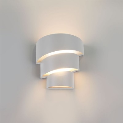 Настенный светодиодный светильник уличный 1535 TECHNO LED HELIX белый