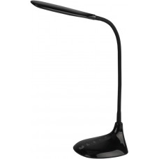 Офисная настольная лампа светодиодная с диммером и выключателем регулировкой яркости NLED-452-9W-BK
