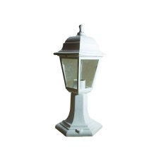 Наземный светильник НТУ 04-60-001 Оскар белый, прозрачное стекло IP44