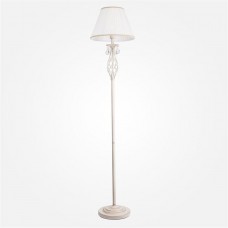 Торшер Amelia 10073/1 белый с золотом/прозрачный хрусталь Strotskis