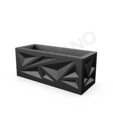 Кашпо Icelandic Horizontal DB Coal Black Кашпо Icelandic Horizontal DB Coal Black