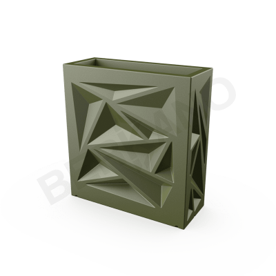 Кашпо Icelandic Square DB Olive Green