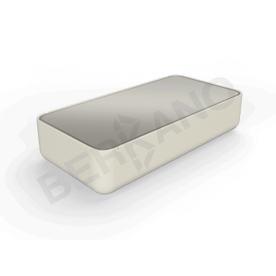 Стол Grace средний со стеклом Bone Brown