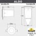 Встраиваемый светильник уличный светодиодный Aldo 1L0.000.000.AXZ1L