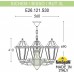 Уличный подвесной светильник RUT E26.120.S30.WXF1R