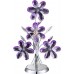 Настольная лампа с выключателем флористика Purple 5146