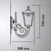 Настенный фонарь ковка уличный Квадро 32-001-ЧЗ