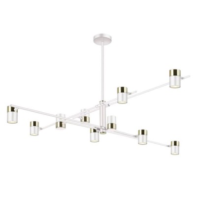 Потолочная люстра светодиодная Sauris LH8020/10P-WT-GD
