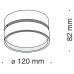 Накладной светодиодный светильник Onda C024CL-L18B