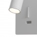 Бра для чтения светодиодное с выключателем и USB-портом Mirax C041WL-L3W3K