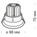 Встраиваемый светодиодный светильник Zoom DL031-2-L12B