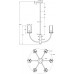 Потолочная люстра Arco MOD223PL-06BS