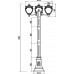 Наземный фонарь Fleur O414FL-03BZ IP44