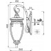 Настенный фонарь уличный Fleur O414WL-01GB IP44
