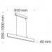 Подвесной светодиодный светильник Step P010PL-L23B