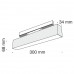 Трековый светильник магнитный 48V светодиодный Track lamps TR012-2-12W3K-B