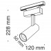 Трековый светильник магнитный 48V светодиодный Track lamps TR019-2-10W3K-B