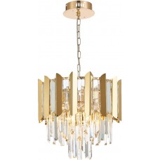 Подвесная люстра хрустальная AMAZONE 81444/5C GOLD