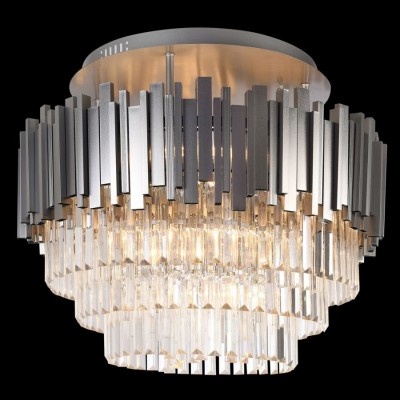 Потолочная люстра хрустальная BELLEZZA II 91007/9C SILVER