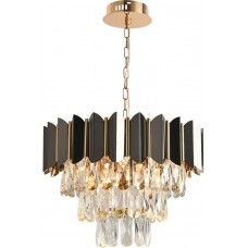 Подвесная люстра хрустальная DARIAN II 81448/5C GOLD BLACK