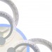 Потолочная люстра светодиодная с пультом и управлением со смартфона регулировкой яркости и цветовой температуры ночной режим таймер HIGH-TECH LED LAMPS 82013