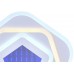 Потолочная люстра светодиодная с управлением смартфоном и пультом регулировкой цветовой температуры и яркости ночным режимом HIGH-TECH LED LAMPS 82034 RGB