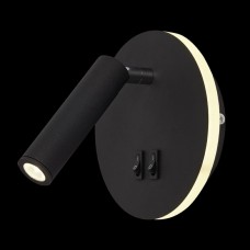 Спот светодиодный для чтения с выключателем LED LAMPS 81100/1C BLACK