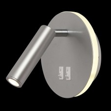 Спот светодиодный для чтения с выключателем LED LAMPS 81101/1C SILVER