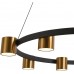 Подвесная люстра светодиодная LED LAMPS 81129/7C BRASS BLACK