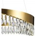 Подвесная люстра хрустальная светодиодная LED LAMPS 81356 GOLD SATIN
