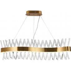 Подвесная люстра хрустальная светодиодная LED LAMPS 81357 GOLD SATIN