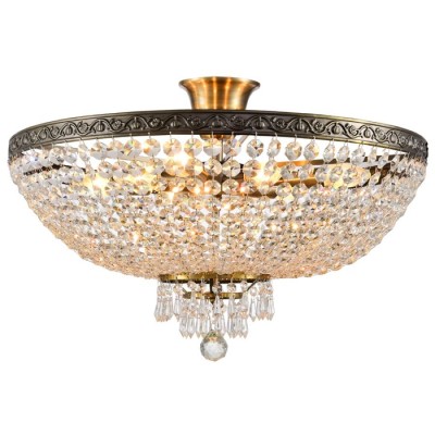 Потолочная люстра хрустальная ROCOCO 81407/8C ANTIQUE