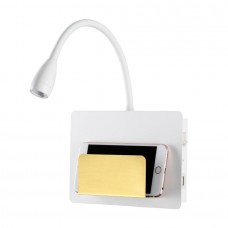 Спот светодиодный с USB-портом и выключателем Sonia 4243/3WL
