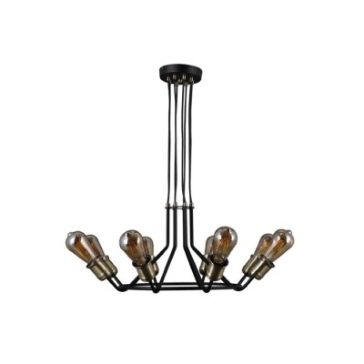 Подвесная люстра светодиодная Lajnate SF4013/8P-BK-AB