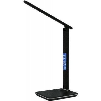 Офисная настольная лампа светодиодная с выключателем часами календарем и термометром TLD-551 Brown/LED/450Lm/3000-6000K/Dimmer/USB