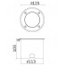 Встраиваемый светильник Tube 7036ALed (d125мм)