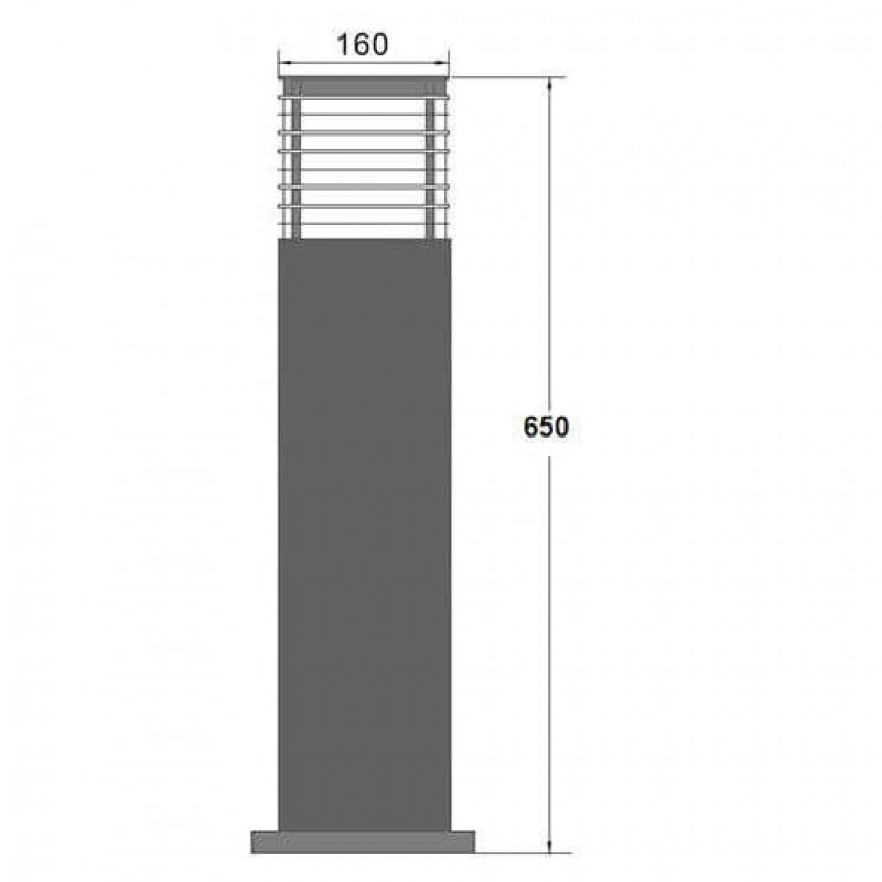 уличный фонарь размеры. наземный фонарь oasis light brisbane 61833-650 r.