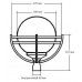 Светильник парковый Стрит 51/2 (шар d 300 мм)