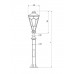 Парковый светильник Мирабель (Murabelle) 550-21/B-50 (h 2,5 м)