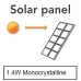 Светильник переносной на солнечной батарее SOLAR P9035 Or