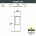 Наземный низкий светильник Fumagalli Carlo DR1.573.000.AXU1L