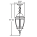 Подвесной фонарь ARSENAL L 91205L Gb